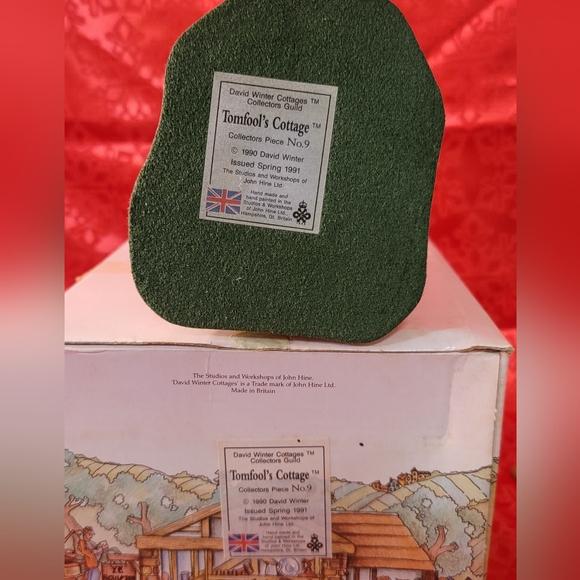 Tom Fools Cottage David Winter Cottages TOM FOOL'S COTTAGE #9 ISSUED 1991 - Picture 6 of 10